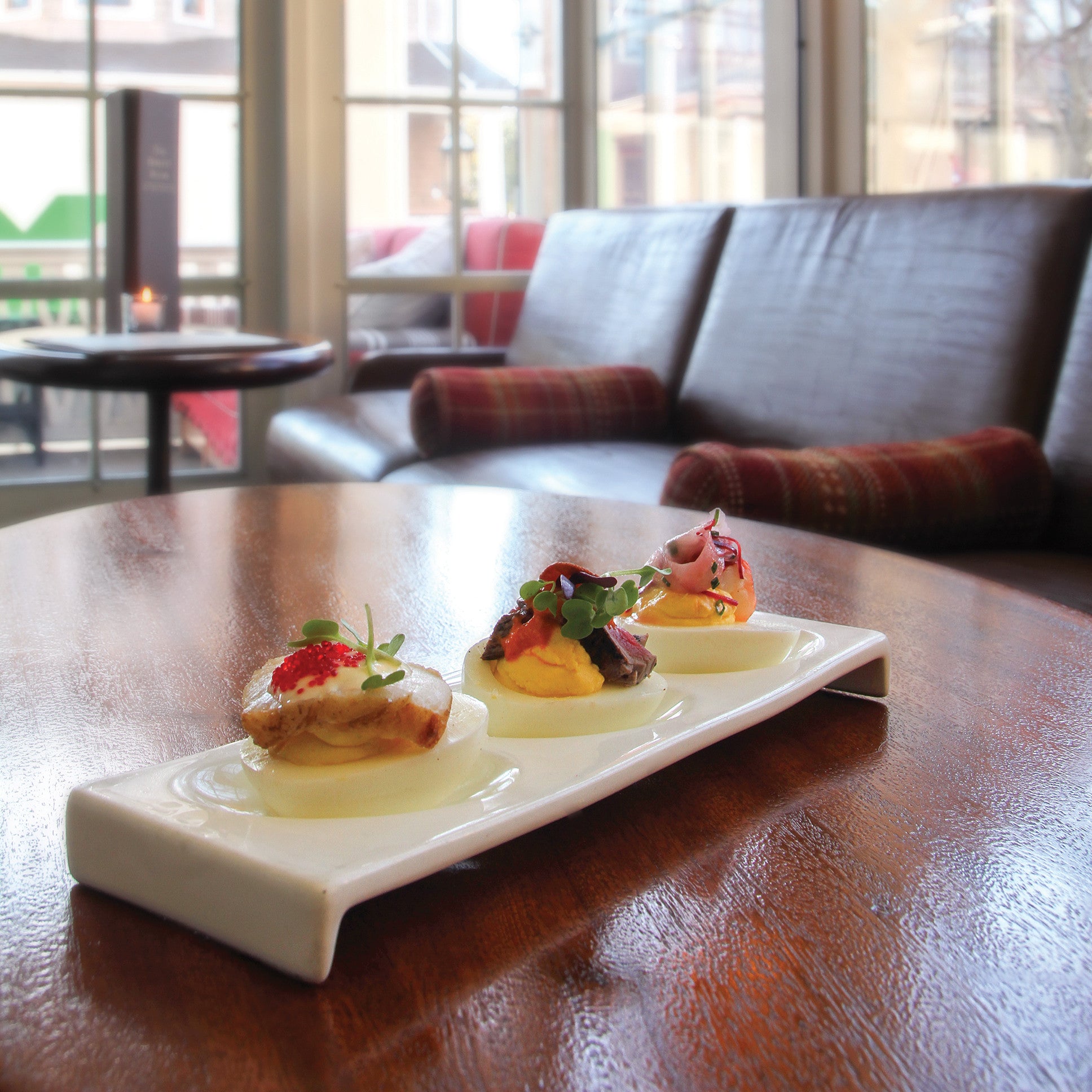 Deviled eggs at the Ebbitt Room