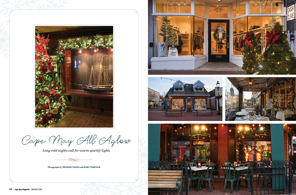 Opening spread of the Winter Pictorial Cape May All Aglow